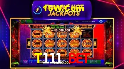 Slots com jackpots e giros grátis na T111 BET